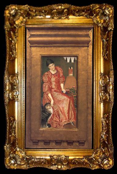 framed  Joseph E.Southall Hortus Inclusus, ta009-2